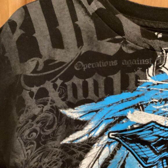 Y2K Urban Legends Cyber Grunge T Shirt 2XL Wings Mall Goth Affliction Style - Picture 8 of 10